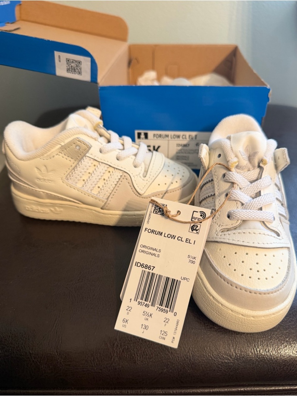 adidas Kids Forum Low CL EL I Sneakers in Off-White